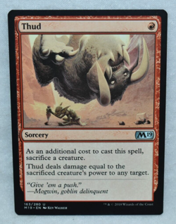 MTG Thud Core Set 2019 163 / 280 English Magic the Gathering - Image 1