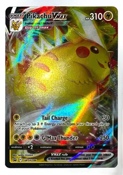 Pokemon TCG Pikachu VMAX SWSH286 Promo Full Art Holo Sword & Shield English - Image 1
