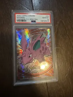 2000 TOPPS CHROME POKEMON T.V. SPECTRA #33 NIDORINO PSA 10 - Image 2