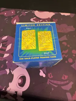 TOGEPI Burger King Pokemon 23K Gold Plated Card Sealed New 1999 Vintage Rare - Image 3