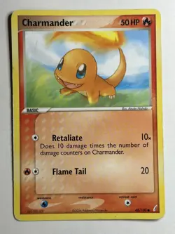 Charmander Crystal Guardians 48/100 MP-HP Pokemon Card - Image 1