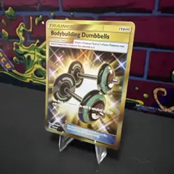 Pokemon TCG Bodybuilding Dumbbells Burning Shadows 161/147 Holo Secret Rare - Image 3