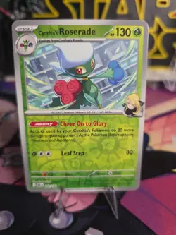 Pokemon - Cynthia's Roserade - 008/182 Sv10: Destined Rivals Reverse Holo Rare - Image 1