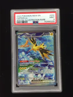 Zapdos ex 202 Pokemon 151 Set PSA 9 🔥🔥🔥 - Image 1