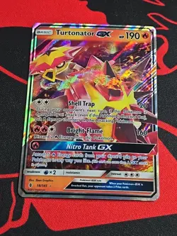 Turtonator GX # 18/145 Guardians Rising Ultra Rare Pokemon TCG LP - Image 1
