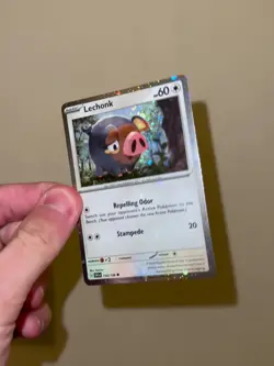 Lechonk 154/198 2023 Pokemon TCG Scarlet & Violet Base Set Cosmos Holofoil - NM - Image 2