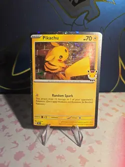 Pikachu 051/162 Pokemon Day 2026 30th Anniversary Stamped Promo Pokemon TCG NM - Image 1