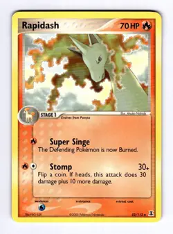Rapidash Delta Species #52 (2005) Uncommon NM Pokemon - Image 1