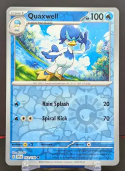 Pokemon Quaxwell #053/198 English Scarlet & Violet Reverse Holo - Image 1