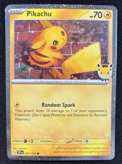 Pikachu 051/162 Stamped 2026 Pokemon Day 30th Anniversary Promo NM - Image 1