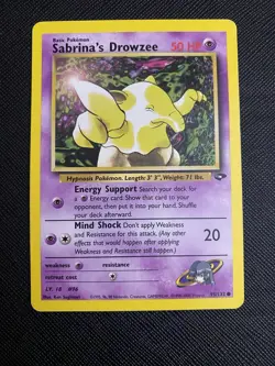 Pokemon TCG - Sabrina's Drowzee 95/132 - Gym Challenge - LP - Image 1