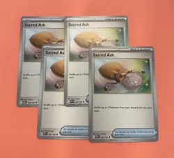 4x Pokemon TCG: SV10: Destined Rivals - Sacred Ash Trainer Playset - 168/182 - Image 1