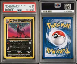 Pokemon 2001 Houndoom 8/64 Neo Revelation 1st Edition Holo Rare PSA 4 - Image 1
