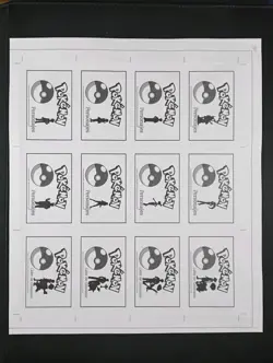 Pokemon Indigo League Uncut Sheets Lot Of 2 - Gold Holo Hits - 24 Trainers Peru - Image 4