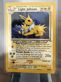 Pokemon TCG Light Jolteon Neo Destiny 48/105 Unlimited Uncommon - Image 1