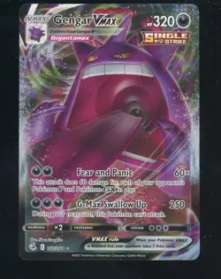 2021 Pokemon SWSH Fusion Strike Ultra Rare #157 Gengar VMAX - Image 1