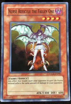 Yugioh Nurse Reficule The Fallen One GX05-EN001 Super (NM) - Image 1