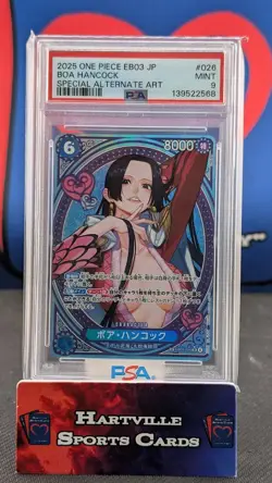 PSA 9 Boa Hancock EB03-026 SP SR Parallel ONE PIECE Card Heroines - Image 1