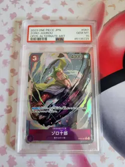 PSA 10 MINT JAPANESE ONE PIECE 2023 ZORO-JUUROU ALTERNATE ART OP05-067 - Image 1