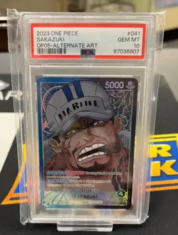 PSA 10 2023 One Piece Awakening of the New Era #OP05-041 Sakazuki Alternate Art - Image 1