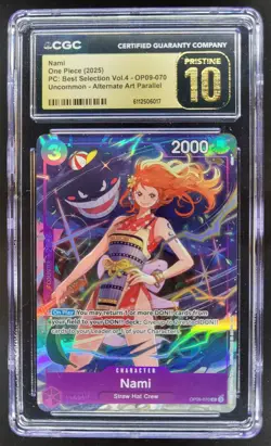 2025 ONE PIECE CCG NAMI ALTERNATE ART OP09-070 CGC 10 PRISTINE A PT - Image 1