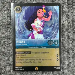 Disney Lorcana Winterspell Moana Curious Explorer Foil 155/204 Legendary NM/Mint - Image 1
