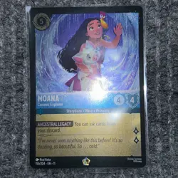 Disney Lorcana Winterspell Moana Curious Explorer Foil 155/204 Legendary NM/Mint - Image 2