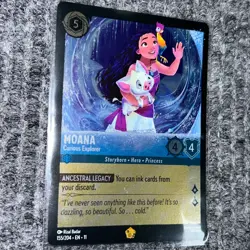 Disney Lorcana Winterspell Moana Curious Explorer Foil 155/204 Legendary NM/Mint - Image 3