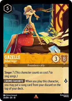 Gazelle Ballad Singer 25/204 Whispers in the Well Non-Foil Disney Lorcana - Image 1