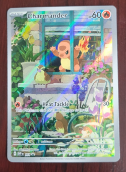 Charmander 044 Scarlet & Violet Promo Cards Holo Full Art Character Rare English - Image 1