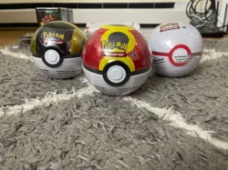 Pokemon Trading Card Game Poke Ball Tin E25 – Lot of 3 – Factory Sealed - Image 1