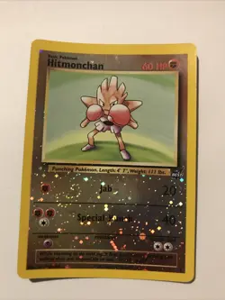 Hitmonchan #2 Best of Game Reverse Holo 2002 Promo Card - Image 1