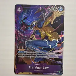 Bandai Trafalgar Law P-093 Heart Pirates Foil Blocker Card One Piece CCG - Image 1