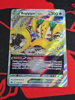 Pokemon Card Regigigas VSTAR Ultra Rare Crown Zenith # 114/159 Holo - Image 1