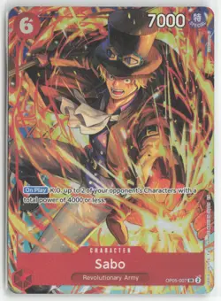 Sabo SR OP05-007 NM Illustration Box Vol.5 Promo Card - Image 1