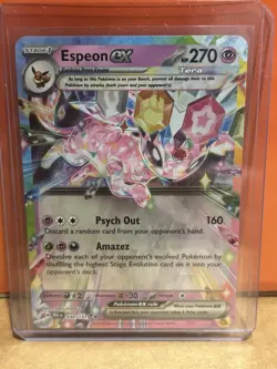 Pokemon TCG Espeon EX Double Rare Prismatic Evolutions Card 034/131 NM - Image 1