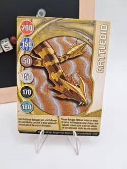 Bakugan Battle Brawlers Aquos Rattleoid B2 Classic W/ Card - Image 5