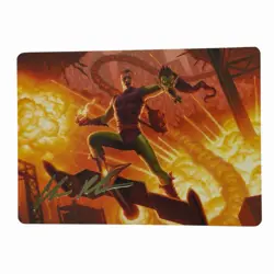 Green Goblin Revenant (27/54) Art Card (Gold Signature) - MTG Spider-Man EN NM - Image 1