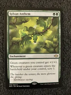 Magic The Gathering MTG - Sylvan Anthem - Modern Horizons 2 - Image 1