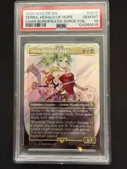 Magic MTG Terra, Herald of Hope #0212 Surge Foil *GEM MINT PSA 10* Final Fantasy - Image 1