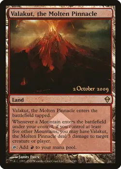 MTG - FOIL Valakut the Molten Pinnacle - M/NM - Zendikar Dated Promo - - Image 1