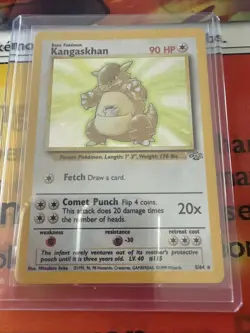 Pokemon TCG Kangaskhan Jungle 5/64 Holo Unlimited Holo Rare - Image 1