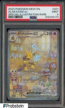 2023 Pokemon Mew EN Special Illustration Rare Card 151 #201 Alakazam Ex PSA 9 #2 - Image 1