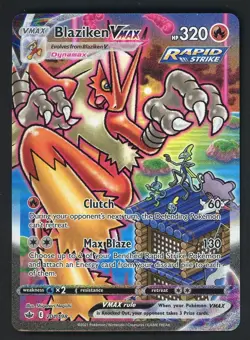 Pokemon SWSH06 Chilling Reign Blaziken VMAX #201/198 Alternate Art Secret - Image 1
