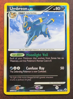 Pokemon Umbreon - 32/100 - Rare - Reverse Holo - LP - Majestic Dawn - Image 1