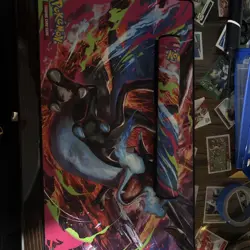 Pokemon Phantasmal Flames Charizard MEGA X UPC Play Mat - Rubber Playmat - Image 1