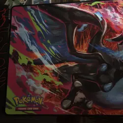 Pokemon Phantasmal Flames Charizard MEGA X UPC Play Mat - Rubber Playmat - Image 3