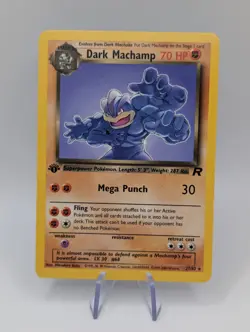 Pokemon Dark Machamp TCG 27/82 1st Edition Nonholo Rare - Image 1