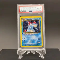 Pokemon 1st Edition Neo Genesis Feraligatr Holo Rare 4/111 - PSA 8 - Image 1