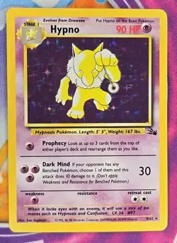 🔥Vintage Pokemon TCG Holo Set 8/62 Hypro & 9/62 Kabutops Fossil Unlimited🔥📈 - Image 2